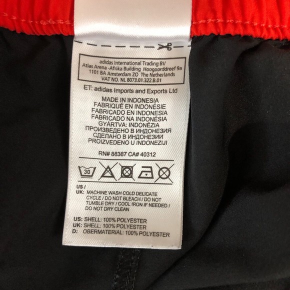 Adidas Shorts Womens Medium Black Running Stripped Gym‎ Workout Track - Picture 4 of 8